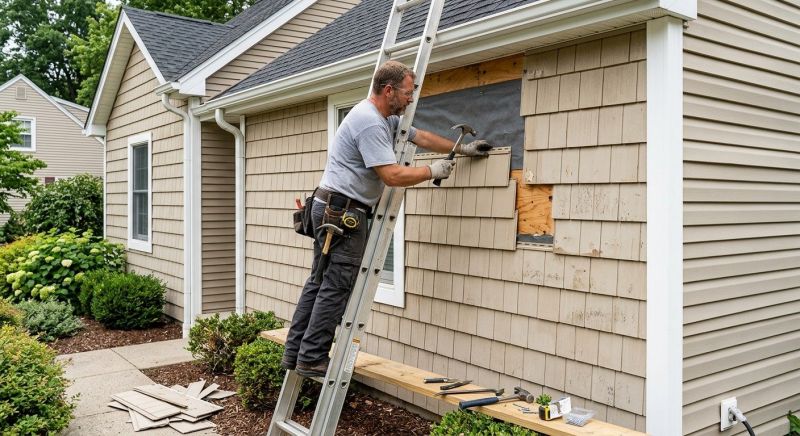 Vinyl Shake Siding Repair