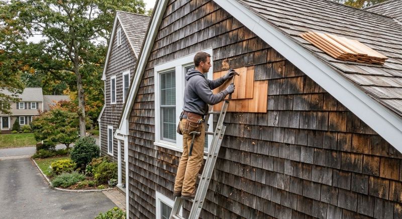 Cedar Shake Siding Repair in Sandy Hook, CT