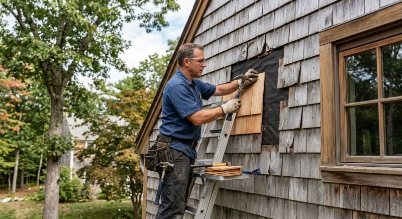 Cedar Siding Repair in New Haven County, CT