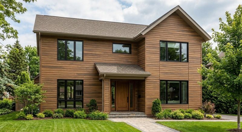 Faux Wood Siding Installation in Ansonia, CT