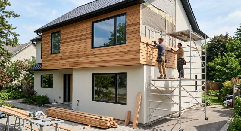 Faux Wood Siding Installation in Bridgeport, CT