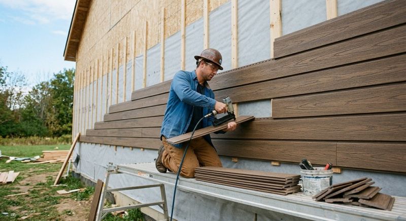 Faux Wood Siding Installation in Cheshire, CT