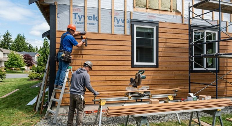 Faux Wood Siding Installation in Guilford, CT