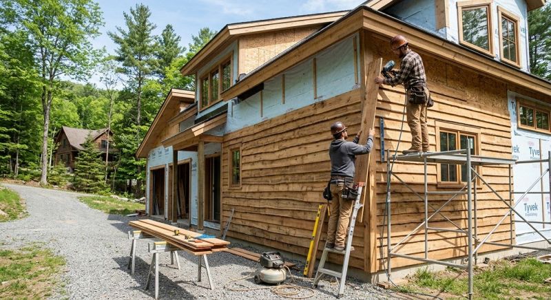 Faux Wood Siding Installation in Madison, CT