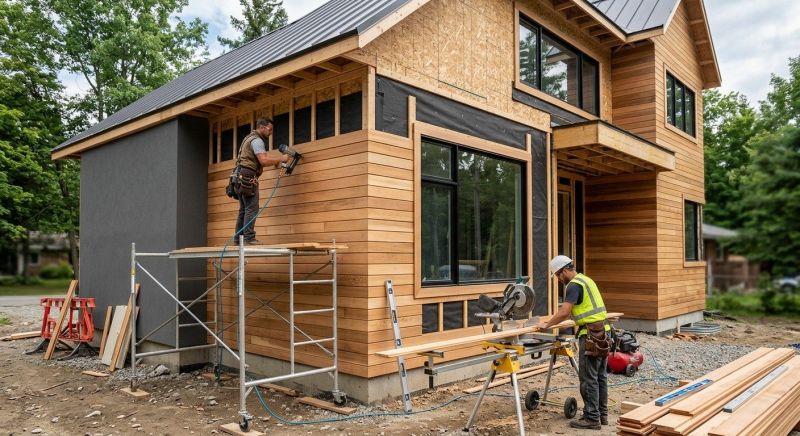 Faux Wood Siding Installation in Stratford, CT