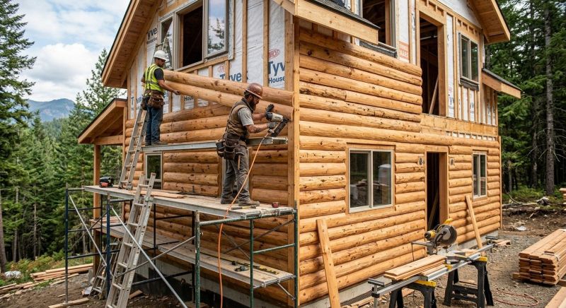 Log Siding Installation in North Branford, CT
