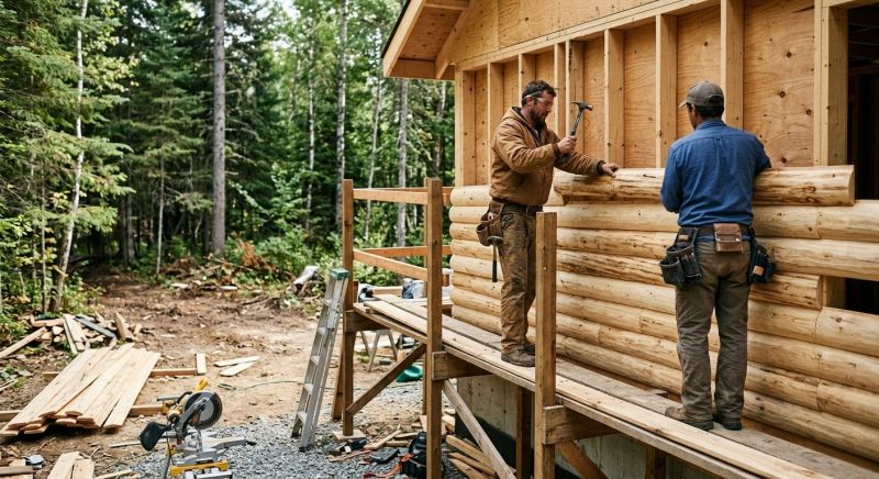 Log Siding Installation in Shelton, CT