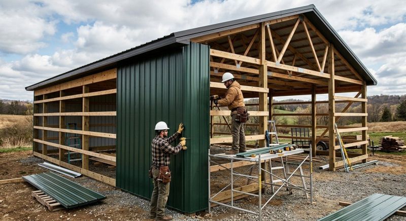 Pole Barn Siding Installation in New Haven County, CT