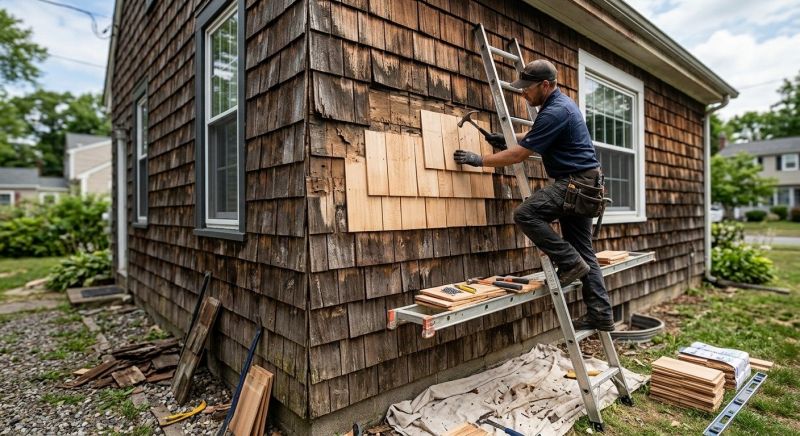 Shake Siding Repair in Meriden, CT