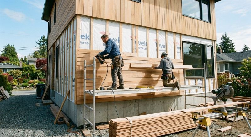 Wood Cladding Installation in Newtown, CT