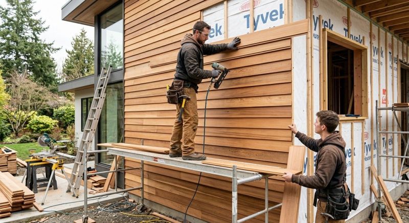 Wood Cladding Installation in Redding, CT