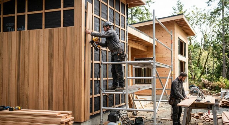 Wood Cladding Installation in Wallingford, CT